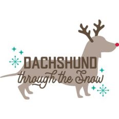 Dachshund through the snow