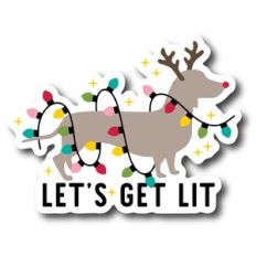 Let's get lit sticker