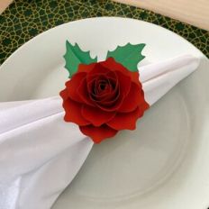 CHRISTMAS FLOWER Napkin holder 2