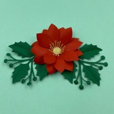 CHRISTMAS FLOWER 180 with Foliage