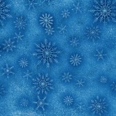 Blue Glitter Snowflake Background Pattern