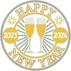 happy new year circle