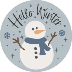 Hello Winter Snowman