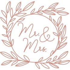 Mr and Mrs Wedding Wreath