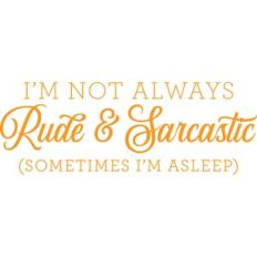 Rude and Sarcastic