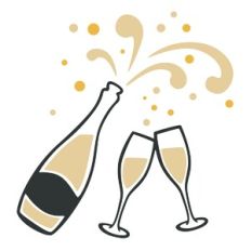 Champagne Bottle and Glasses