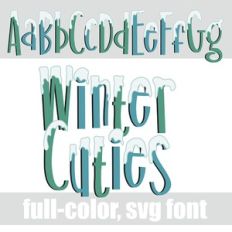 Winter Cuties Color Font