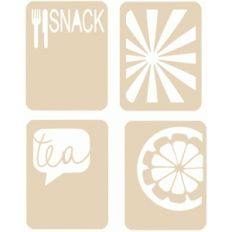 snack journaling card set