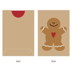 Gingerbread Man Gift Card Holder