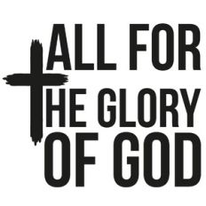 All for the Glory of God Cross Quote