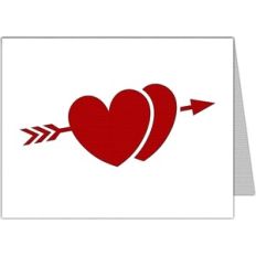 arrowed hearts card