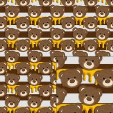 bear fur honey pattern