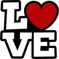 love with heart