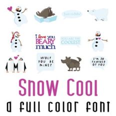 Snow Cool Full Color Font