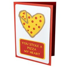 You Stole a Pizza My Heart - Layered Stencil Card