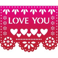 Papel Picado Love You