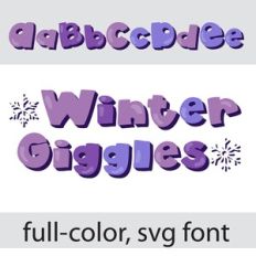 Winter Giggles Color Font