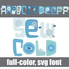 Sew Cold Color Font