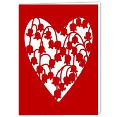 Bluebells Heart Card