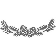 Pine Cone and Leaves Swag