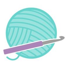 Crochet Hook with Yarn Ball