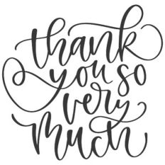 Thank You so Very Much