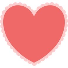 heart with scallops