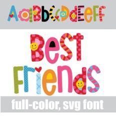 Best Friends Color Font