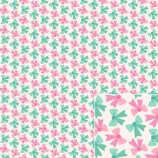 Sweetheart Valentine Bows Printable Pattern Background