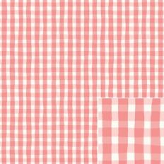 Watercolor Pink and White Check Plaid Gingham Pattern