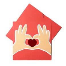 hands heart card