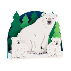 Winter Polar Bears Box Card