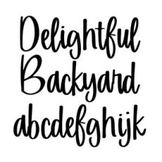 BFC Delightful Backyard Brush Script Retro Vintage Cursive Font