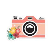 Camera with Flowers