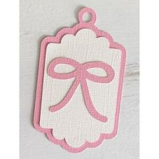 bow gift tag