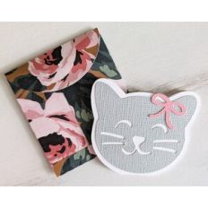 bow cat card envelope