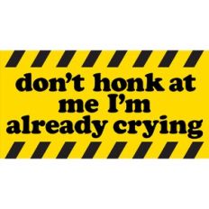 Don't honk at me
