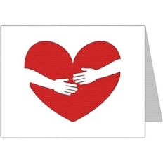 hug heart card