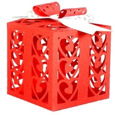 Stacked Hearts Filigree Box