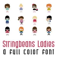 Stringbeans Ladies Full Color Font