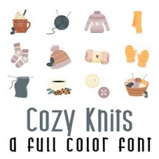 Cozy Knits Full Color Font