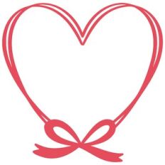 Heart with Bow Frame