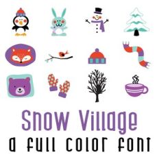 Sew Snowy Full Color Font