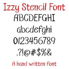Izzy Stencil Font