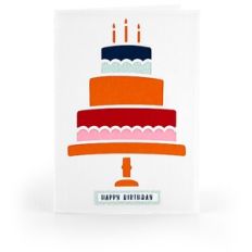 5X7 Card Birthday Cake