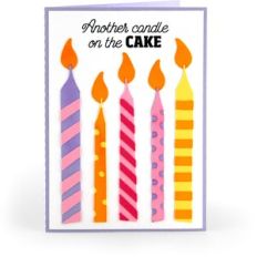 5X7 Card Birthday Candles