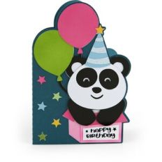 5X7 Shaped Card Birthday Panda