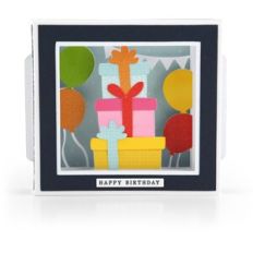 A2 Shadow Box Card Birthday Presents