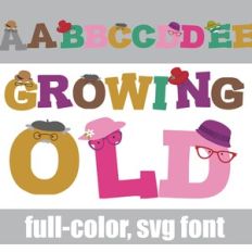 Growing Old Color Font