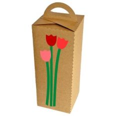 Fold Over Tall Box with Tulips